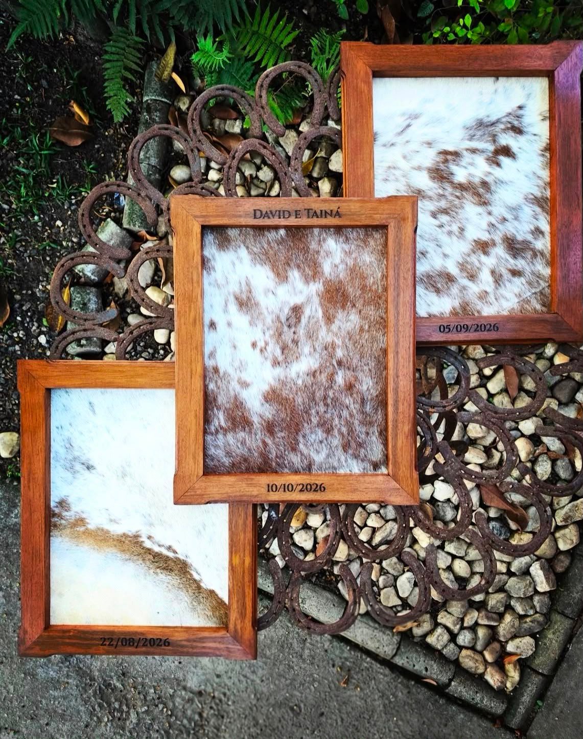 Quadro de Couro para Casamento