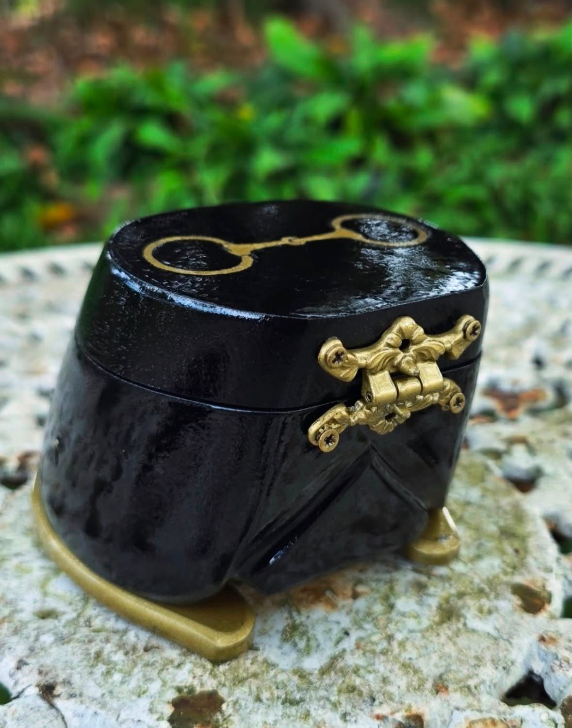 Casco Porta Joias Preto